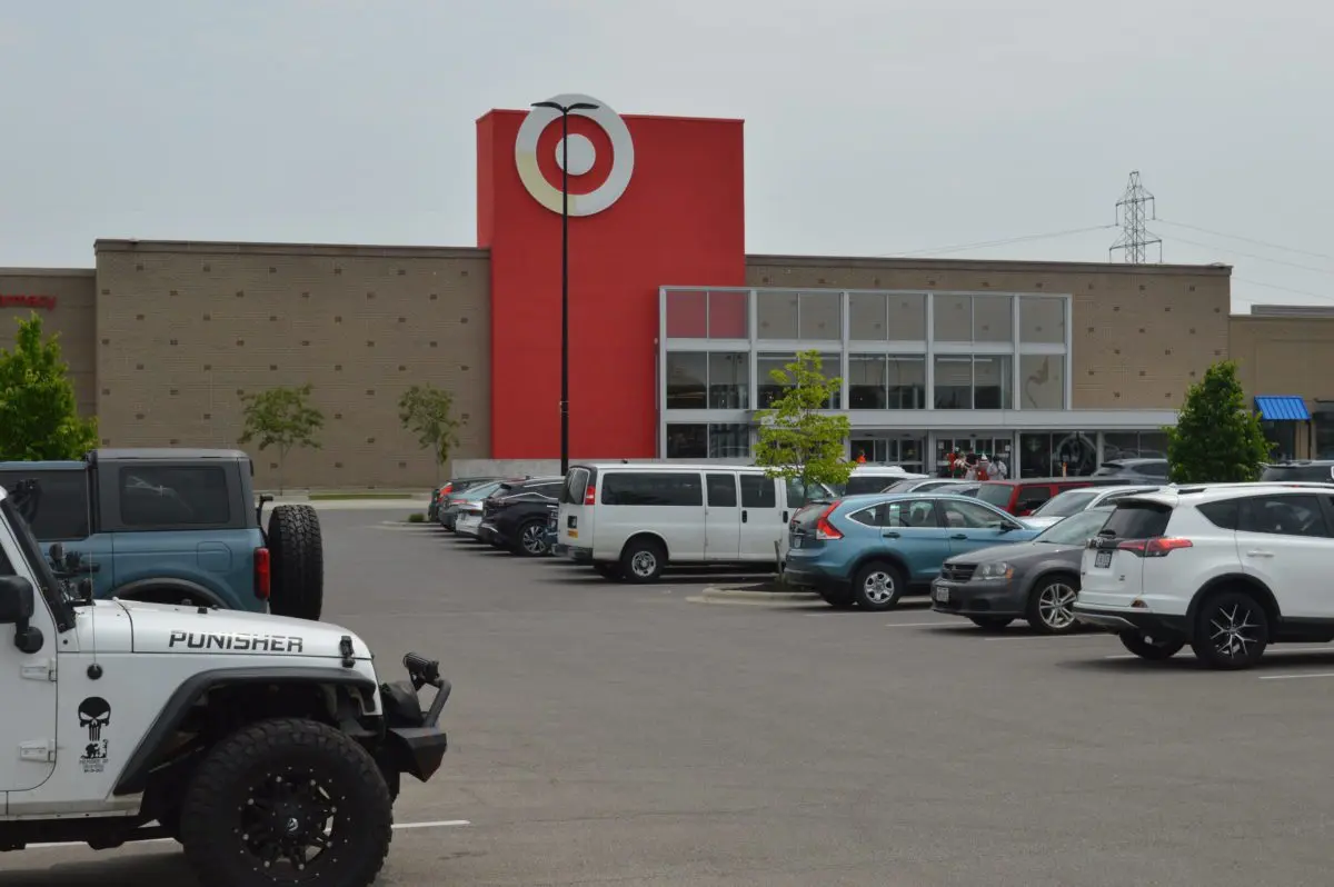 The outside of a Target
